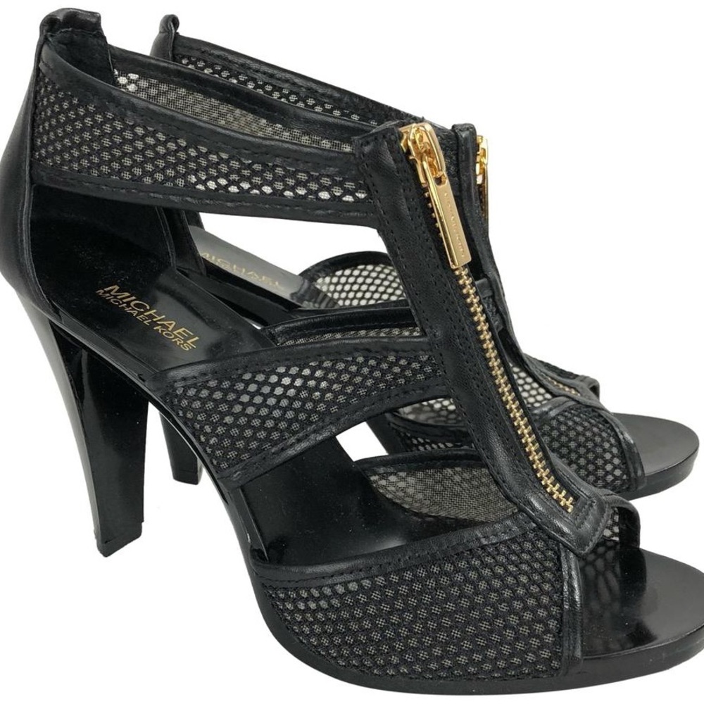 Michael Kors Berkley Mesh Zip-Front Sandal